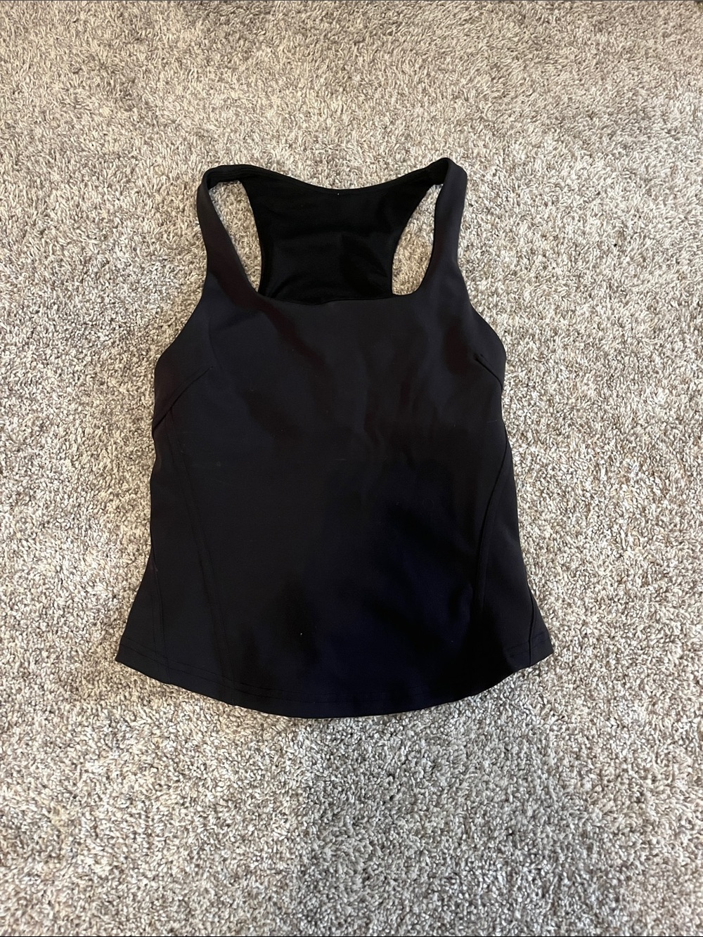 lululemon athletica Black Racerback Tank - Sleek Performance Top